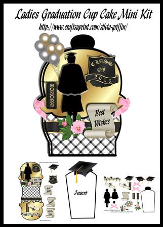 Graduation Girl - Cupcake Mini Kit
