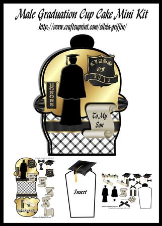 Graduation Male - Cupcake Mini Kit
