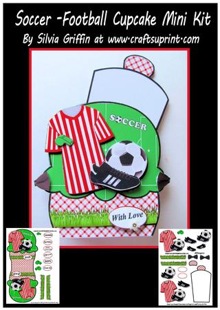 Soccer - Football -cup Cake Minikit