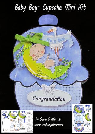 Baby Boy Cup Cake Mini Kit