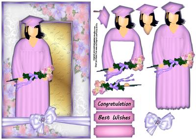 Graduation Lady in Pink - Sbs