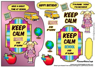 Keep Calm School is Fun Girl  - 