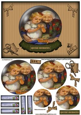 Grandmother with Child Globe