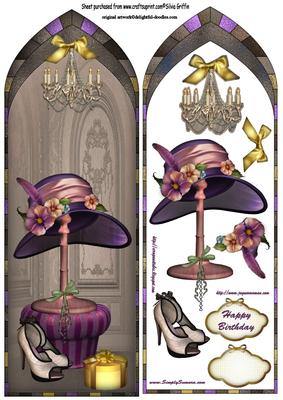 Fancy Arch Ladies Hat and Shoes Dl