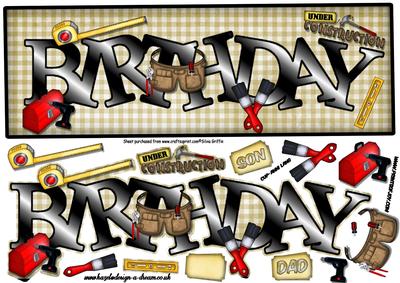 Birthday Tools Large Dl