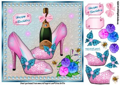 Pink Shoes with Champage Sbs