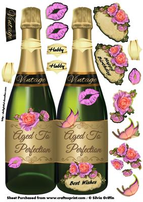 Champage Bottle -aged to Perfection Dl