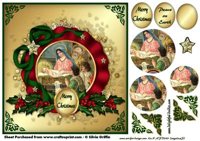 Nativity in an Ornate Frame Py