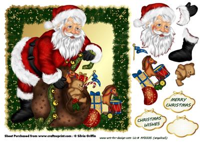 Santa and His Bag of Toys Qc