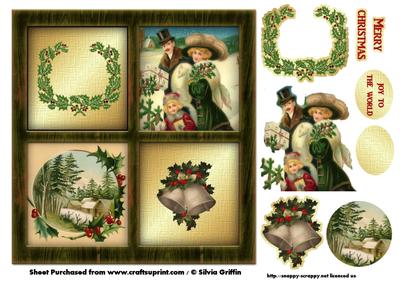 Vintage Christmas Window Qs