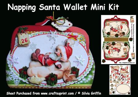 Napping Santa - Wallet Mini Kit