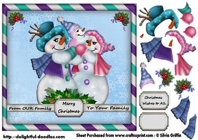 Snowmen Family Sbs