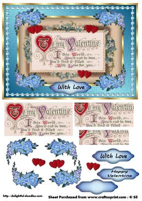 Vintage Valentines Verse Qs