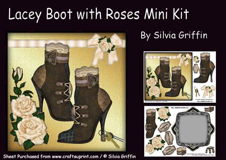 Lacey Boot with Roses Mk