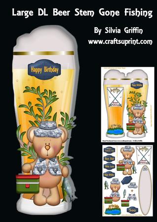 Large Dl Beer Stem Gone Fishing Sbs