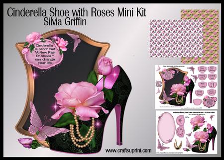 Cinderella Shoe with Roses Mk