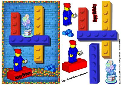 Building Block 4th Boy Birthday Qs