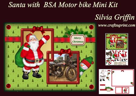 Santa Bringing Bsa Motor Bike Sbs