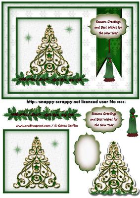 Fancy Christmas Tree in Green Qc