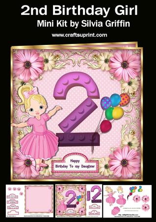 Building Block 2 Year Birthday Girl Mk