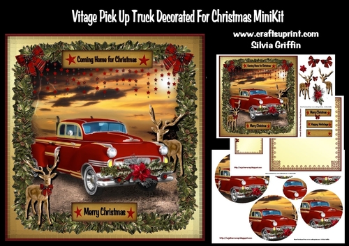 Pickup Truck decorated for Christmas MK