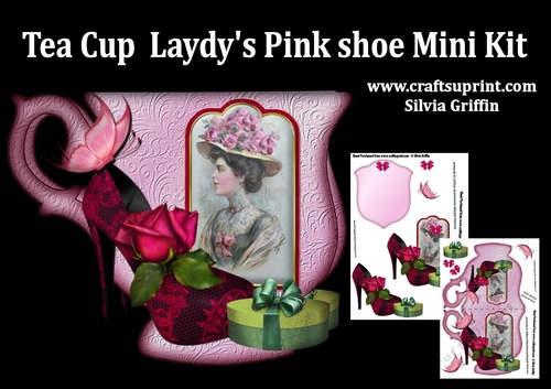 Tea Cup- Vintage Lady and Shoe MiniKit
