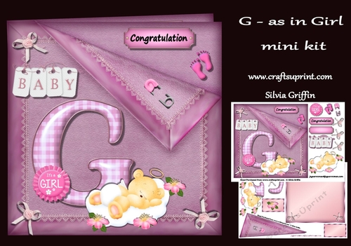 G- as in Girl new baby  mini kit