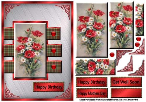 BOUQUET OF POPPY Pyramid