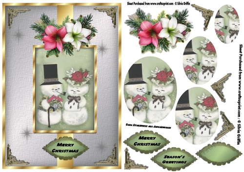 Snowmen Couple QS