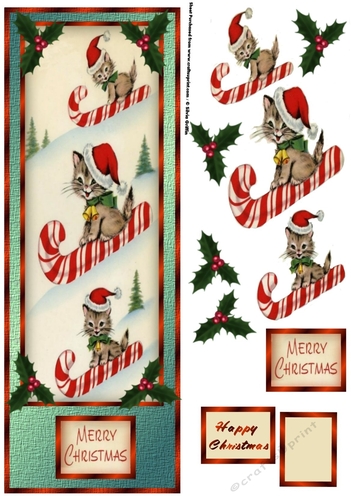 Kittens on a sleigh ride QS