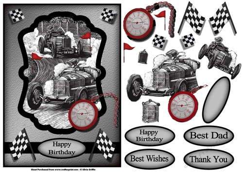 Vintage 1920 Car Race 