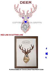Deer Buck Stag - Iris Folding