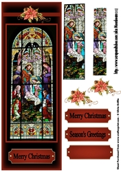 Stained Glass Nativity DL