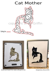 Cat Mother Iris Folding 