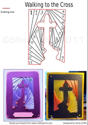 Walking to the Cross Iris Folding