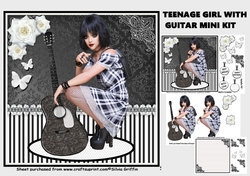 Teen Girl with Guitarre