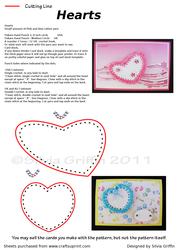 Hearts Crochet Card Pattern