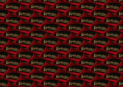 Birthday Black and Red