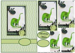 Green Dinosaur Qs
