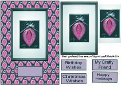 Pink Christmas Ornament Qs