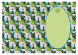 Short Blue Green Dress Insert