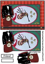 Bag Pipe with Kilt