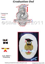 Graduation Owl Iris Folding