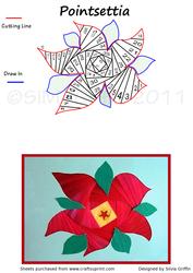 Poinsettia Iris Folding