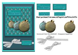 Blue Christmas Bulbs Sts