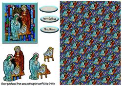 Stained Glass Nativity Sbs