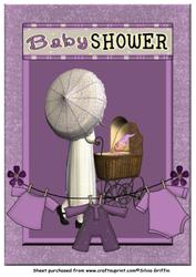 Lavender Baby Shower A4
