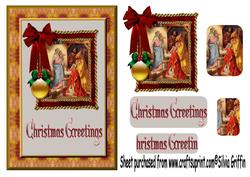 Nativity in a Red Frame Qs