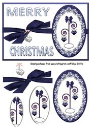 Blue Lace Christmas Decoration Qs