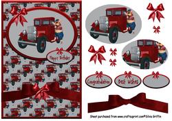 Red Antique Truck Qs